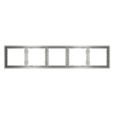 Изображение Рамка на 5 постов сталь VOLTUM S70
