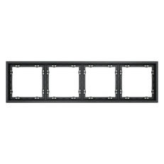 Изображение Рамка на 4 поста графит VOLTUM S70