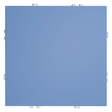 Изображение Выключатель с самовозвратом встраиваемый VOLTUM S70 одноклавишный 10А (деним)