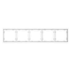 Изображение Рамка на 5 постов белый матовый VOLTUM S70