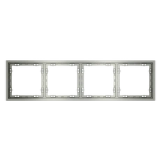 Изображение Рамка на 4 поста сталь VOLTUM S70