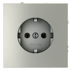 Изображение Розетка встраиваемая VOLTUM S70 с заземлением 16А (сталь)